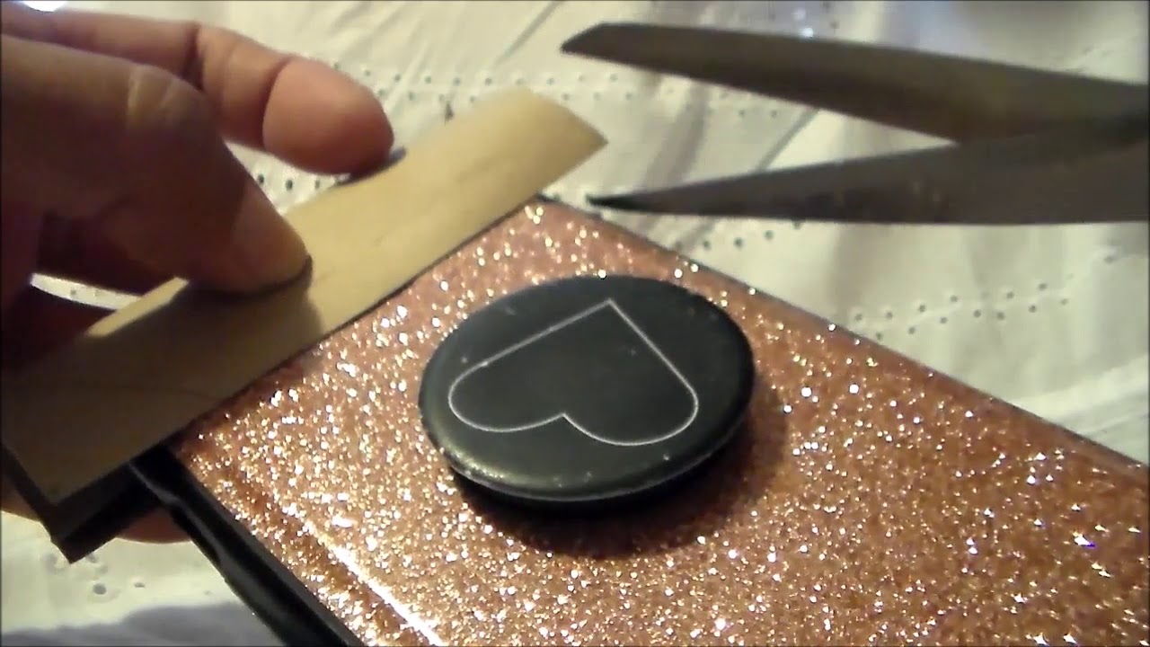 DIY Cell Phone Camera Cover made with a toilet paper roll