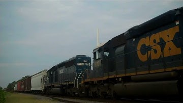 CSX Q410-10 w/HLCX Trailing at Selma