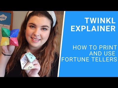 How to Print and Use Fortune Tellers