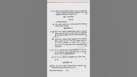 Functional analysis Mdu M.sc math 3rd sem