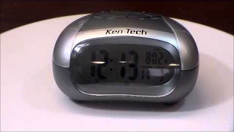 Ken Tech T 4429 Talking Alarm Clock w Clear Voice Time and Indoor Temperature