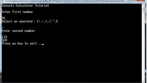 How to Create Calculator using Console Application in Visual Basic.Net