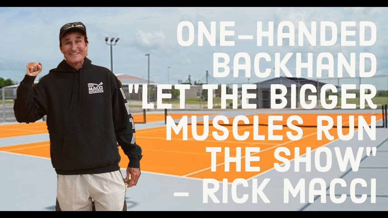 One-handed backhand from the most complete teacher in the game