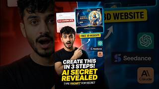 Bina Coding 3D Cinematic Website Banao in 1 Minute using AI! 🤯🚀