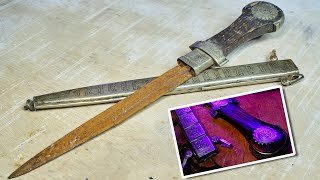 Restoration of an old silver Arabic dagger