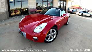 2006 Pontiac Solstice 5 Speed Manual, Manual Convertible Top, 2 Keys