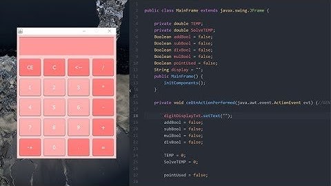JAVA Calculator GUI | How To Make A Calculator in JAVA Using Netbeans