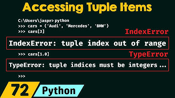 Accessing Tuple Items in Python