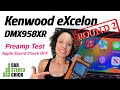 Kenwood excelon dmx958xr preamp voltage test  round 2  apple sound check turned off