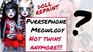 Monster High Doll Repaint / How To Customize BJD Easy / Barbie Bratz Blythe DIY Tutorial