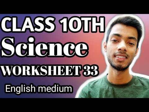 class 10th science worksheet 33 class x science worksheet