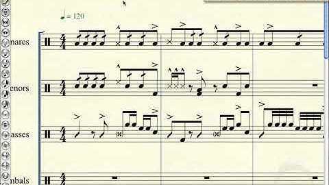 Finale Lesson 12: Battery Basic Entry 3 (Virtual Drumline Demystified with Bryan Harmsen)