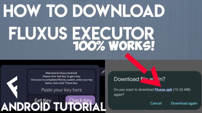New Mobile Executor Fluxus Full Tutorial, Best Download Tutorial