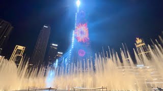 The Dubai Fountain Lights &amp; Laser Show 2024