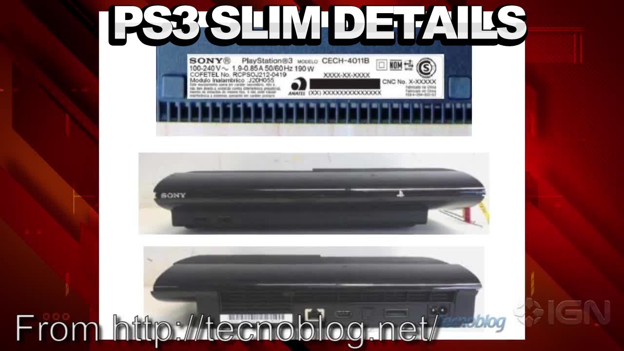 IGN News: Rumored PlayStation 3 Super Slim Photos Leaked - YouTube