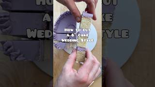 How to cut a 6” cake Wedding style #howtocutacake