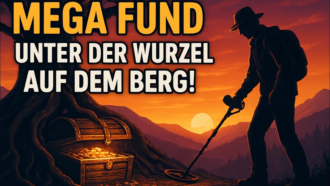 Schatzsuche am Berg! Mega Fund unter der Wurzel auf dem Berg!! #silver #metaldetecting 