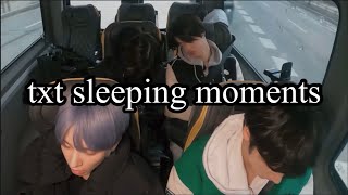 txt sleeping moments