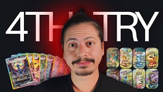 Hunting a God Pack from Prismatic Evolutions Mini Tin Display 🔥- 4th Attempt!