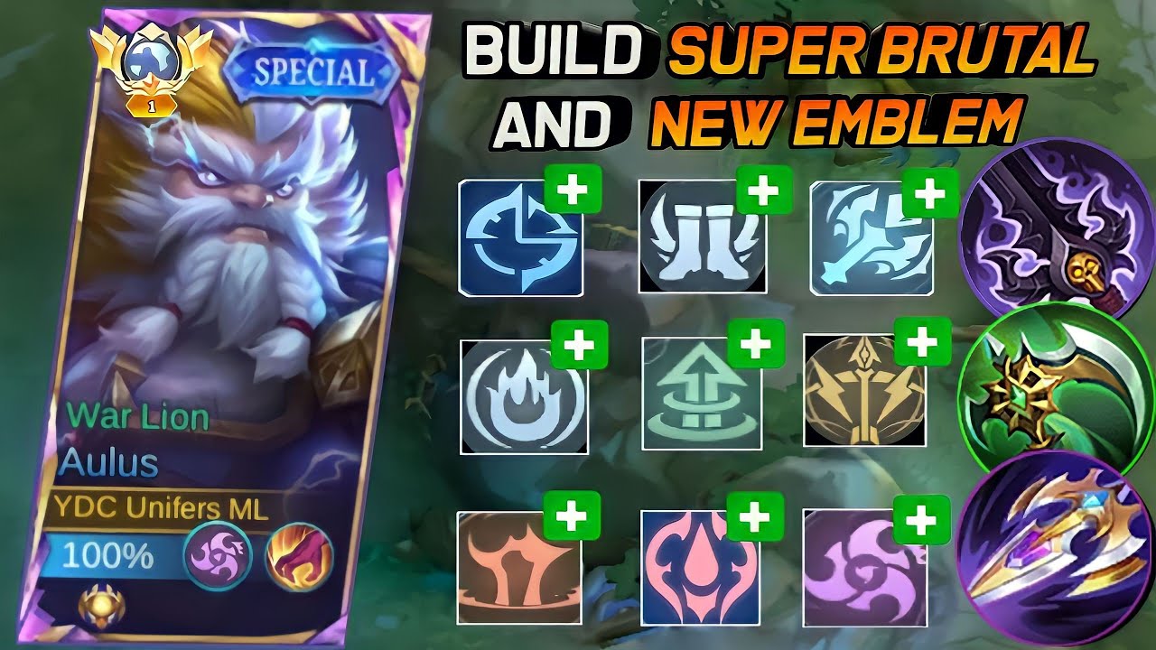TOP 1 GLOBAL AULUS NEW BUILD - BEST BUILD AND EMBLEM AULUS 2024 - NEW ...