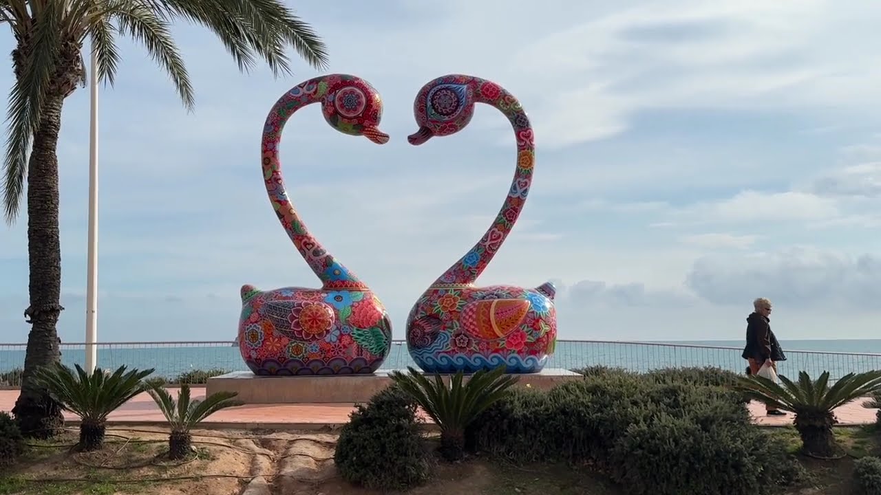 9-3-26 Maandag. Op de fiets in Benidorm onderweg 