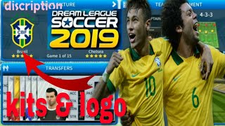 How To Create Brazil National Team Kits & Logo | Dream League Soccer 2019 screenshot 2