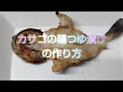 カサゴの麺つゆ漬けの作り方