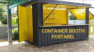 CONTAINER BOOTH solusi tempat jualan portabel