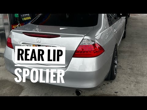 7th Gen Honda Accord Trunk Lip Spolier Install