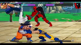 Mugen 1.1 Goku & Vegeta Vs Deadpool & Wolverine 2V2