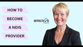 How to become and NDIS Provider - 1 Hour Presentation