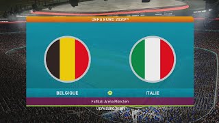 PES 2021 [PS4] UEFA EURO 2020 - 1/4 DE FINALE : BELGIQUE - ITALIE