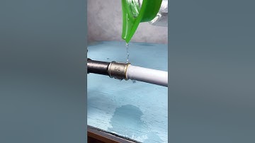How to connect a PVC pipe with a metal one! #shorts