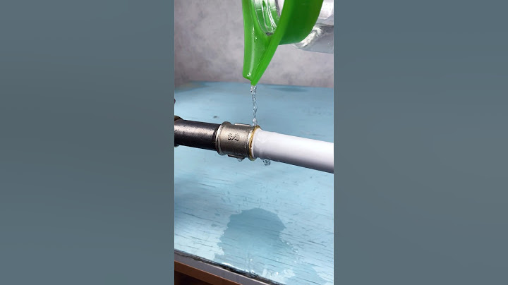 How to connect a PVC pipe with a metal one! #shorts