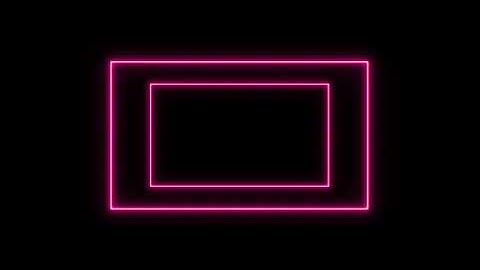 Fast Moving Abstract Light Neon Frame On Black Background. Pattern Laser Show Looped Animation #mgb