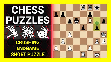 Chess Puzzles to Practice. Themes: Crushing, Endgame, Short puzzle. Learn Chess