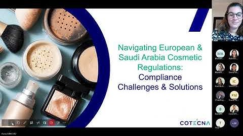 Europe & Saudi Arabia: Cosmetic Compliance Webinar