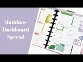 Rainbow Spread in a Dashboard Planner