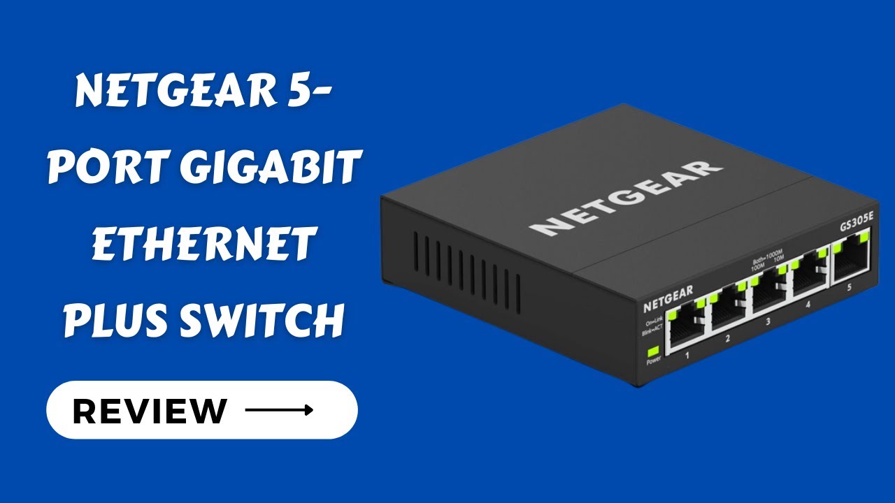 NETGEAR. GS305E. Smart Managed Plus 5-Port Gigabit Ethernet Switch. New.