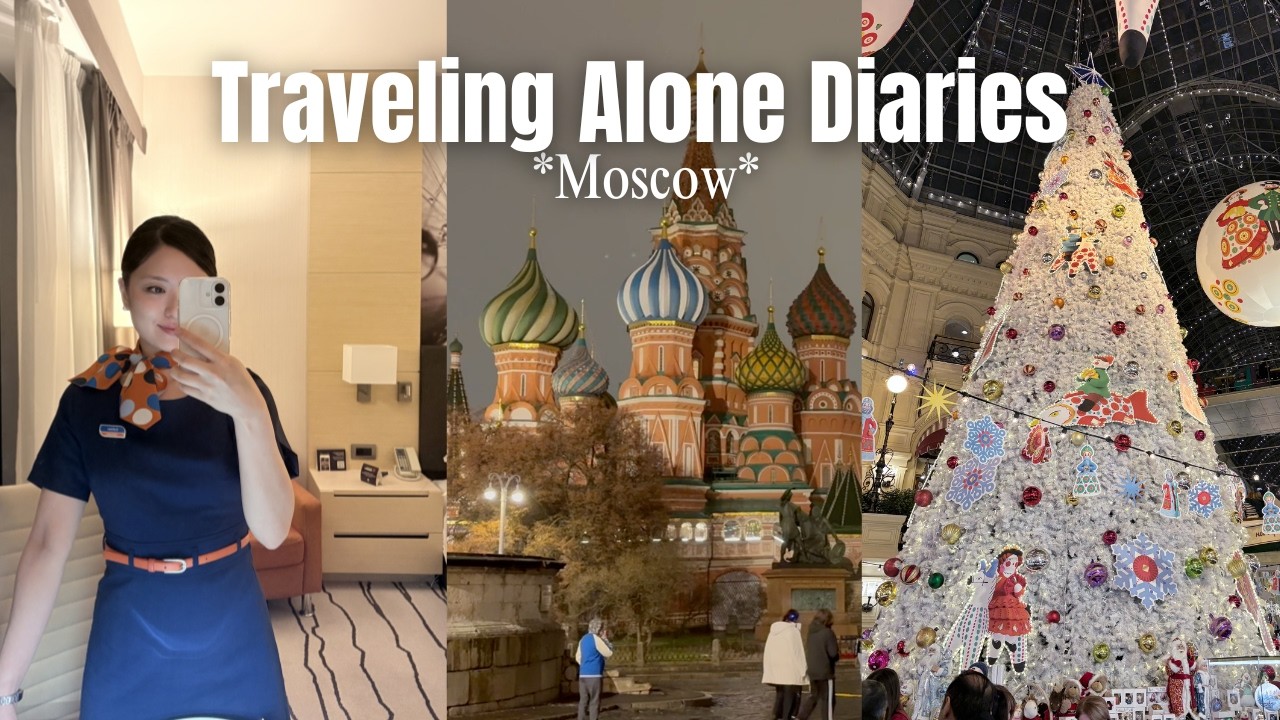 Traveling Alone Diaries | Moscow vlog🇷🇺 I did make it to Red Square this time... then this happened