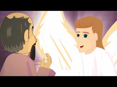 بشارة الملاك لزكريا الكاهن للأطفال 