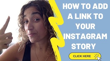 How to add a LINK to your INSTAGRAM STORY / WITHOUT having 10K followers!