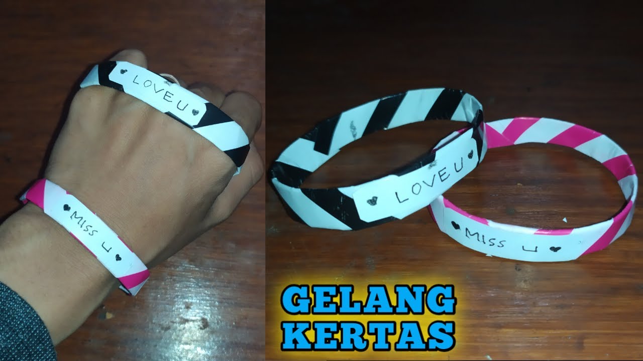 Origami Gelang Kertas Cara Membuat Gelang dari Kertas Origami