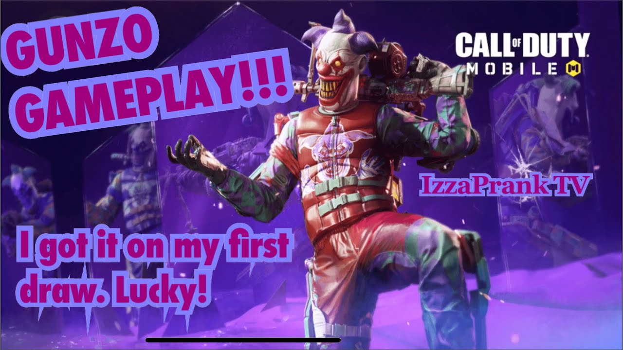 NEW CHARACTER "GUNZO" 🤡 STUNNING GAMEPLAY | COD MOBILE | IzzaPrank TV