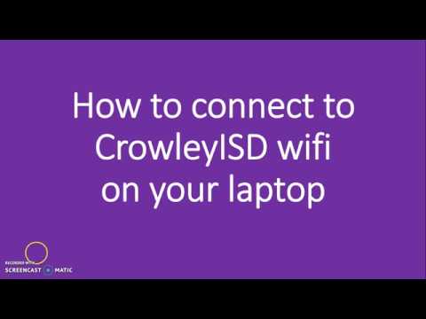 How to Connect to CrowleyISD Wifi
