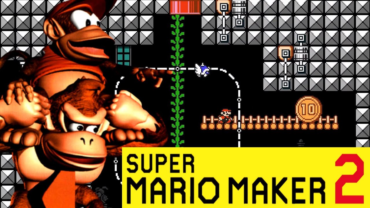 Super Mario Maker 2 Donkey Kong Country 2 Chain Link Chamber Showcase