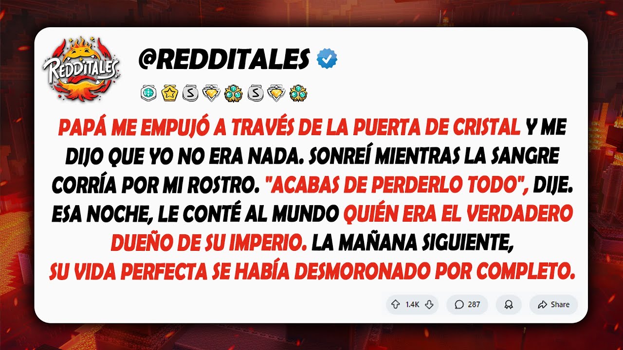Papá me lanzó a través de una puerta de cristal. Luego recuperé todo lo que ellos pensaron que...