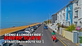 Scenic South East England Bus Ride, from Dover in Kent to Rye in East Sussex  Stagecoach Route 102