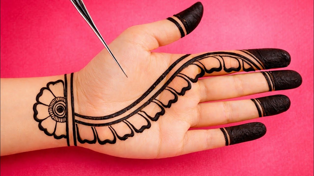 Very Easy Simple Mehndi Design For Hand | Front Hand Mehndi Design | Mehndi Design |