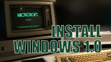 Installing Windows 1.0 on an IBM 5160